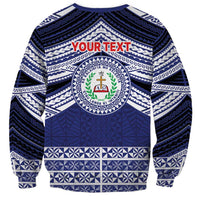 Personalised Tonga Sia'atoutai Theological College Sweatshirt Polynesian Ngatu Tribal LT9 - Polynesian Pride