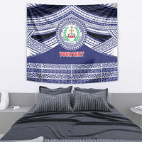 Personalised Tonga Sia'atoutai Theological College Tapestry Polynesian Ngatu Tribal