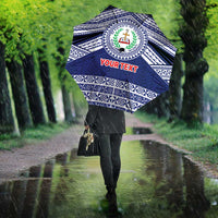 Personalised Tonga Sia'atoutai Theological College Umbrella Polynesian Ngatu Tribal LT9 - Polynesian Pride