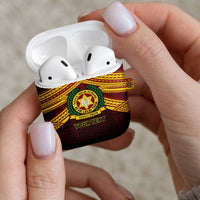 Personalised Tonga Vava'u High School AirPods Case Polynesian Ngatu Tribal LT9 - Polynesian Pride