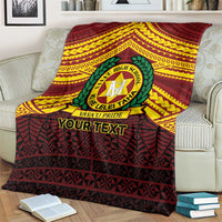 Personalised Tonga Vava'u High School Blanket Polynesian Ngatu Tribal LT9 - Polynesian Pride