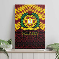 Personalised Tonga Vava'u High School Canvas Wall Art Polynesian Ngatu Tribal LT9 - Polynesian Pride