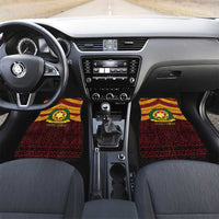 Personalised Tonga Vava'u High School Car Mats Polynesian Ngatu Tribal LT9 Set 2pcs - Front Red - Polynesian Pride