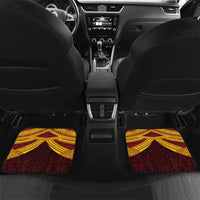 Personalised Tonga Vava'u High School Car Mats Polynesian Ngatu Tribal LT9 Set 2pcs - Back Red - Polynesian Pride