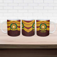 Personalised Tonga Vava'u High School Ceramic Mug Polynesian Ngatu Tribal - Polynesian Pride