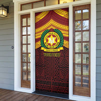 Personalised Tonga Vava'u High School Door Cover Polynesian Ngatu Tribal LT9 - Polynesian Pride