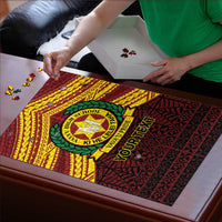 Personalised Tonga Vava'u High School Puzzle Polynesian Ngatu Tribal LT9 - Polynesian Pride