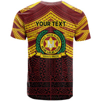 Personalised Tonga Vava'u High School T Shirt Polynesian Ngatu Tribal