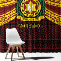 Personalised Tonga Vava'u High School Window Curtain Polynesian Ngatu Tribal LT9 - Polynesian Pride