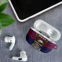 American Samoa Brave Eagle Personalized AirPods Case National Flag Color LT9 - Polynesian Pride