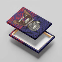 American Samoa Brave Eagle Personalized Canvas Wall Art National Flag Color LT9 - Polynesian Pride