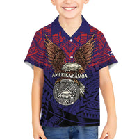 American Samoa Brave Eagle Personalized Hawaiian Shirt National Flag Color