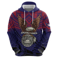 American Samoa Brave Eagle Personalized Hoodie National Flag Color