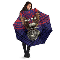 American Samoa Brave Eagle Personalized Umbrella National Flag Color LT9 - Polynesian Pride