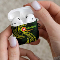American Samoa Manua Cession Day Personalized AirPods Case Polynesian Wave Style LT9 - Polynesian Pride
