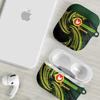 American Samoa Manua Cession Day Personalized AirPods Case Polynesian Wave Style - Polynesian Pride