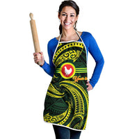 American Samoa Manua Cession Day Personalized Apron Polynesian Wave Style - Polynesian Pride