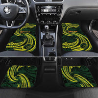 American Samoa Manua Cession Day Personalized Car Mats Polynesian Wave Style