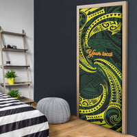 American Samoa Manua Cession Day Personalized Door Cover Polynesian Wave Style LT9 - Polynesian Pride