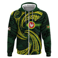 American Samoa Manua Cession Day Personalized Hoodie Polynesian Wave Style
