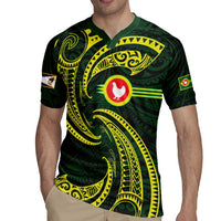 American Samoa Manua Cession Day Personalized Rugby Jersey Polynesian Wave Style