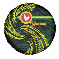 American Samoa Manua Cession Day Personalized Spare Tire Cover Polynesian Wave Style