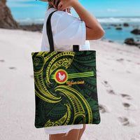 American Samoa Manua Cession Day Personalized Tote Bag Polynesian Wave Style - Polynesian Pride