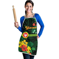 American Samoa Manu'atele Personalized Apron Manua Island Hibiscus Flowers LT9 - Polynesian Pride