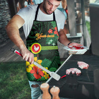 American Samoa Manu'atele Personalized Apron Manua Island Hibiscus Flowers LT9 - Polynesian Pride
