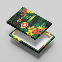 American Samoa Manu'atele Personalized Canvas Wall Art Manua Island Hibiscus Flowers