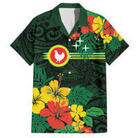 American Samoa Manu'atele Personalized Family Matching Puletasi and Hawaiian Shirt Manua Island Hibiscus Flowers