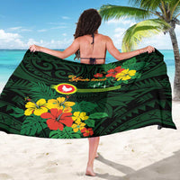 American Samoa Manu'atele Personalized Sarong Manua Island Hibiscus Flowers