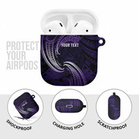 Manua Segaula American Samoa High School Personalized AirPods Case Polynesian Wave Style LT9 - Polynesian Pride