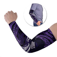 Manua Segaula American Samoa High School Personalized Arm Sleeves Polynesian Wave Style - Polynesian Pride
