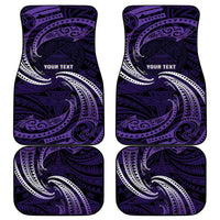 Manua Segaula American Samoa High School Personalized Car Mats Polynesian Wave Style