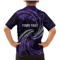 Manua Segaula American Samoa High School Personalized Family Matching Mermaid Dress and Hawaiian Shirt Polynesian Wave Style