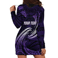Manua Segaula American Samoa High School Personalized Hoodie Dress Polynesian Wave Style