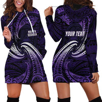 Manua Segaula American Samoa High School Personalized Hoodie Dress Polynesian Wave Style
