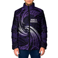 Manua Segaula American Samoa High School Personalized Padded Jacket Polynesian Wave Style - Polynesian Pride