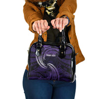 Manua Segaula American Samoa High School Personalized Shoulder Handbag Polynesian Wave Style