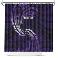 Manua Segaula American Samoa High School Personalized Shower Curtain Polynesian Wave Style