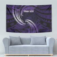 Manua Segaula American Samoa High School Personalized Tapestry Polynesian Wave Style
