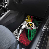 Ni-Van Vanuatu 45th Yumi Yumi Yumi Car Mats Vanuatuan Boar Tusk Polynesian Pattern LT9 - Polynesian Pride