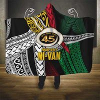 Ni-Van Vanuatu 45th Yumi Yumi Yumi Hooded Blanket Vanuatuan Boar Tusk Polynesian Pattern