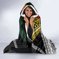 Ni-Van Vanuatu 45th Yumi Yumi Yumi Hooded Blanket Vanuatuan Boar Tusk Polynesian Pattern