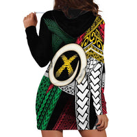 Ni-Van Vanuatu 45th Yumi Yumi Yumi Hoodie Dress Vanuatuan Boar Tusk Polynesian Pattern