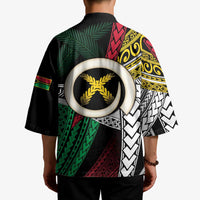 Ni-Van Vanuatu 45th Yumi Yumi Yumi Kimono Vanuatuan Boar Tusk Polynesian Pattern LT9 - Polynesian Pride