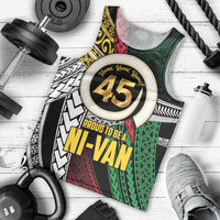 Ni-Van Vanuatu 45th Yumi Yumi Yumi Men Tank Top Vanuatuan Boar Tusk Polynesian Pattern LT9 - Polynesian Pride