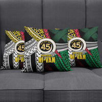 Ni-Van Vanuatu 45th Yumi Yumi Yumi Pillow Cover Vanuatuan Boar Tusk Polynesian Pattern - Polynesian Pride