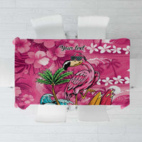 Hawaiian Flamingo Hibiscus Personalised Tablecloth Pink Summer Tropical Flowers LT9 Pink - Polynesian Pride